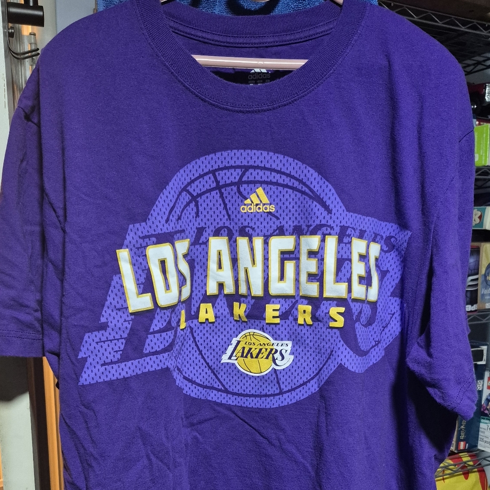 Adidas Los Angeles Lakers Purple T-Shirt